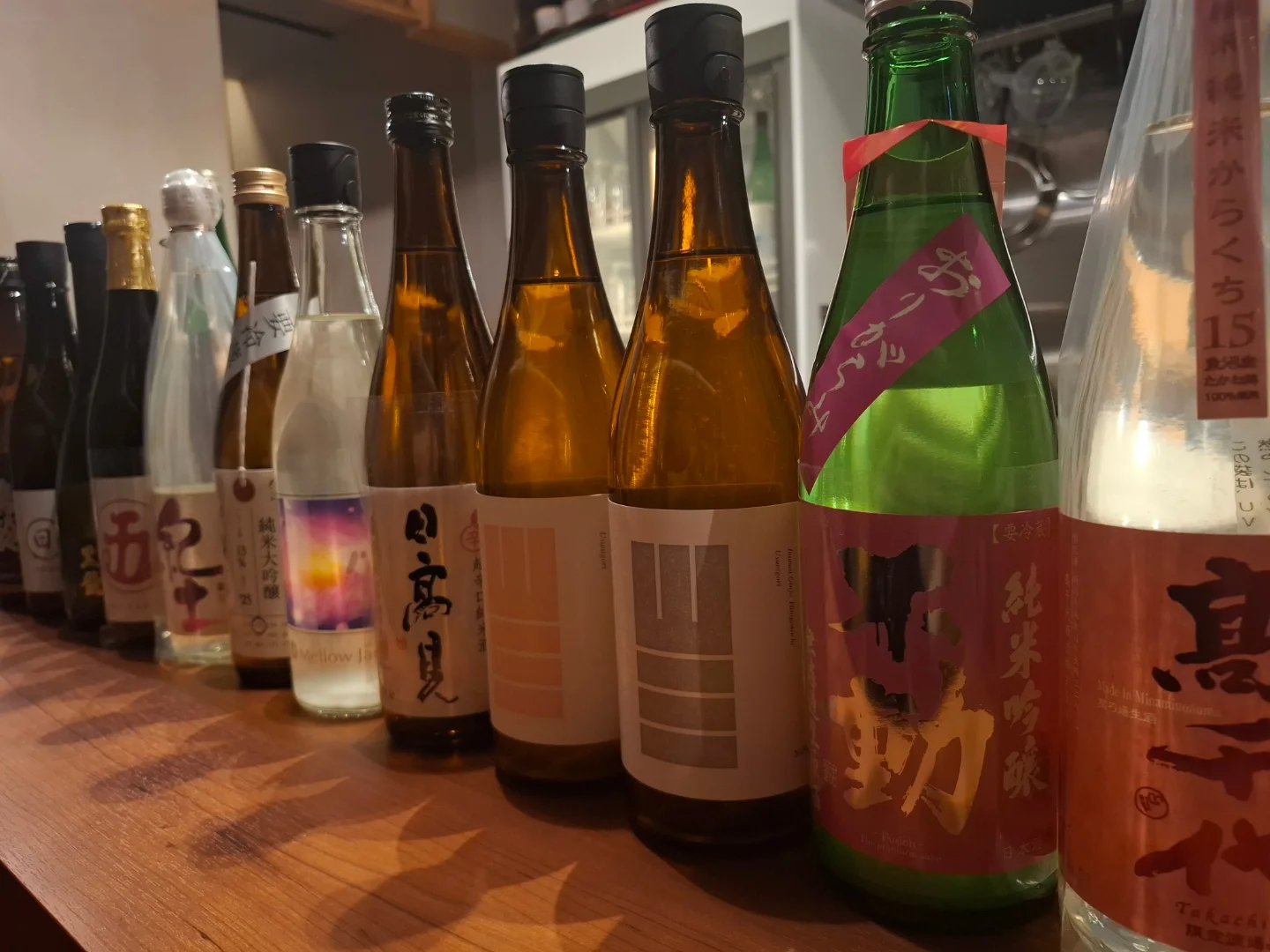 日本酒の並び
